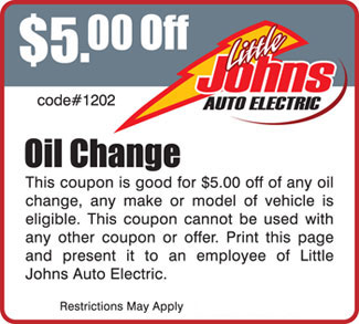 Oil Change Coupon